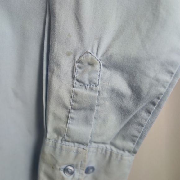 #392 Boys George Light Blue Button Down Dress Shirt Size M (8) - Picture 11 of 16